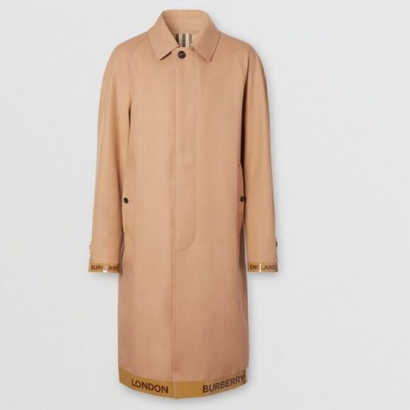 Burberry London Logo Tape Cotton Car Coat - Picture 14 of 16